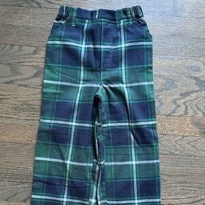 Bella Bliss Green and Blue Plaid Trousers